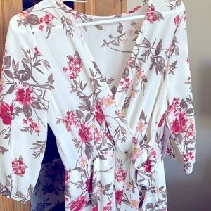 Pretty floral light dress